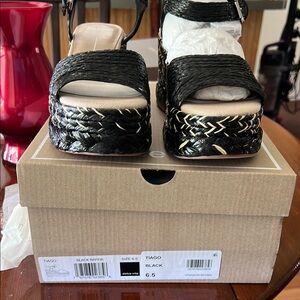 Dolce Vita Black Tiago Platform Sandals